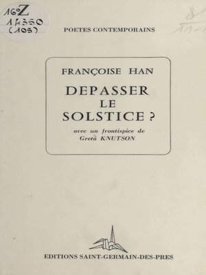 cover image of Dépasser le solstice ?